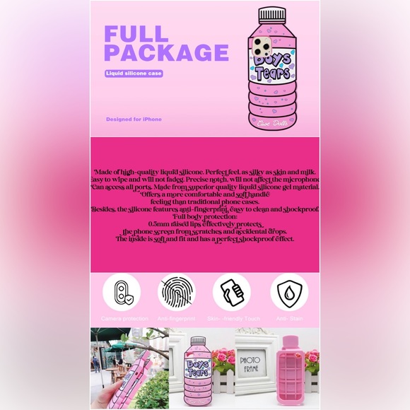 🎉HOST PICK🎉 Case Dolls ‘Boys Tears’ iPhone XS Max Bottle Case- *NEVER USED* - Picture 16 of 16